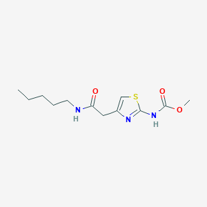 methyl N-{4-[(pentylcarbamoyl)methyl]-1,3-thiazol-2-yl}carbamate