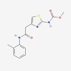 molecular formula C14H15N3O3S B6498868 methyl N-(4-{[(2-methylphenyl)carbamoyl]methyl}-1,3-thiazol-2-yl)carbamate CAS No. 946283-95-0