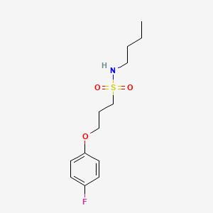 N-butyl-3-(4-fluorophenoxy)propane-1-sulfonamide