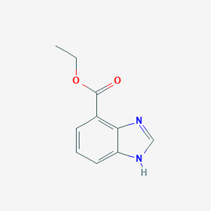 molecular formula C10H10N2O2 B064990 Ethyl 1H-benzo[d]imidazole-7-carboxylate CAS No. 167487-83-4