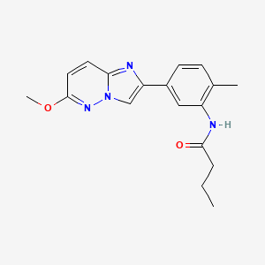 molecular formula C18H20N4O2 B6499062 N-(5-{6-methoxyimidazo[1,2-b]pyridazin-2-yl}-2-methylphenyl)butanamide CAS No. 953215-65-1