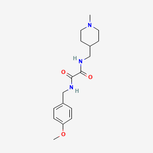 molecular formula C17H25N3O3 B6499093 N'-[(4-methoxyphenyl)methyl]-N-[(1-methylpiperidin-4-yl)methyl]ethanediamide CAS No. 953223-94-4