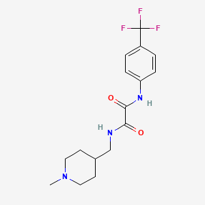 molecular formula C16H20F3N3O2 B6499097 N-[(1-methylpiperidin-4-yl)methyl]-N'-[4-(trifluoromethyl)phenyl]ethanediamide CAS No. 952974-59-3