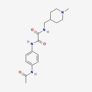 molecular formula C17H24N4O3 B6499110 N'-(4-acetamidophenyl)-N-[(1-methylpiperidin-4-yl)methyl]ethanediamide CAS No. 953198-48-6