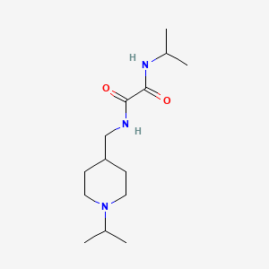 molecular formula C14H27N3O2 B6499120 N-(propan-2-yl)-N'-{[1-(propan-2-yl)piperidin-4-yl]methyl}ethanediamide CAS No. 946233-51-8