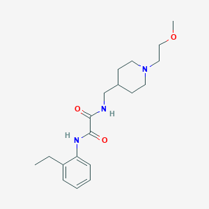 molecular formula C19H29N3O3 B6499138 N-(2-ethylphenyl)-N'-{[1-(2-methoxyethyl)piperidin-4-yl]methyl}ethanediamide CAS No. 953225-73-5