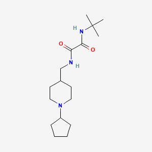 molecular formula C17H31N3O2 B6499154 N-tert-butyl-N'-[(1-cyclopentylpiperidin-4-yl)methyl]ethanediamide CAS No. 953138-16-4