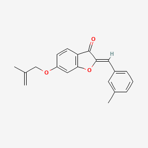 molecular formula C20H18O3 B6499171 (2Z)-2-[(3-methylphenyl)methylidene]-6-[(2-methylprop-2-en-1-yl)oxy]-2,3-dihydro-1-benzofuran-3-one CAS No. 620547-28-6
