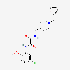 molecular formula C20H24ClN3O4 B6499191 N-(5-chloro-2-methoxyphenyl)-N'-({1-[(furan-2-yl)methyl]piperidin-4-yl}methyl)ethanediamide CAS No. 953181-31-2