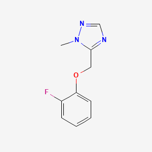 molecular formula C10H10FN3O B6499213 5-[(2-fluorophenoxy)methyl]-1-methyl-1H-1,2,4-triazole CAS No. 1466275-93-3