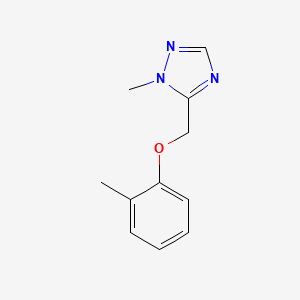 molecular formula C11H13N3O B6499295 1-methyl-5-[(2-methylphenoxy)methyl]-1H-1,2,4-triazole CAS No. 1498694-47-5
