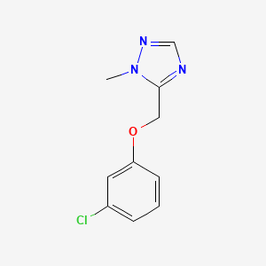 molecular formula C10H10ClN3O B6499297 5-[(3-chlorophenoxy)methyl]-1-methyl-1H-1,2,4-triazole CAS No. 1466754-69-7