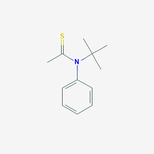 molecular formula C12H17NS B064993 N-tert-butyl-N-phenylthioacetamide CAS No. 172896-62-7