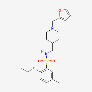 2-ethoxy-N-({1-[(furan-2-yl)methyl]piperidin-4-yl}methyl)-5-methylbenzene-1-sulfonamide
