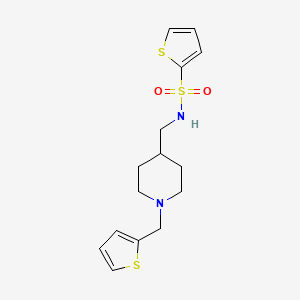 N-({1-[(thiophen-2-yl)methyl]piperidin-4-yl}methyl)thiophene-2-sulfonamide