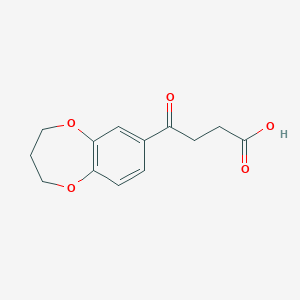 molecular formula C13H14O5 B064994 4-(3,4-dihydro-2H-1,5-benzodioxepin-7-yl)-4-oxobutanoic acid CAS No. 175136-33-1