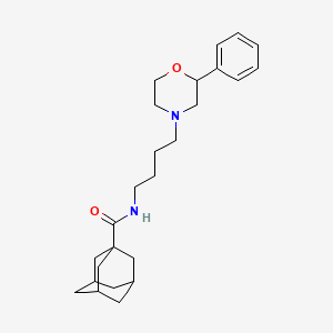molecular formula C25H36N2O2 B6499484 N-[4-(2-phenylmorpholin-4-yl)butyl]adamantane-1-carboxamide CAS No. 954247-26-8