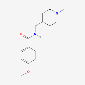 molecular formula C15H22N2O2 B6499647 4-甲氧基-N-[(1-甲基哌啶-4-基)甲基]苯甲酰胺 CAS No. 954016-48-9