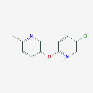 molecular formula C11H9ClN2O B6499690 5-[(5-chloropyridin-2-yl)oxy]-2-methylpyridine CAS No. 1498260-95-9