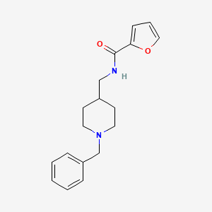 molecular formula C18H22N2O2 B6499724 N-[(1-benzylpiperidin-4-yl)methyl]furan-2-carboxamide CAS No. 132864-15-4