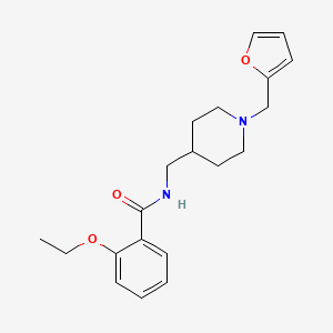 molecular formula C20H26N2O3 B6499731 2-ethoxy-N-({1-[(furan-2-yl)methyl]piperidin-4-yl}methyl)benzamide CAS No. 954020-80-5