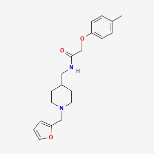 molecular formula C20H26N2O3 B6499741 N-({1-[(furan-2-yl)methyl]piperidin-4-yl}methyl)-2-(4-methylphenoxy)acetamide CAS No. 953916-40-0