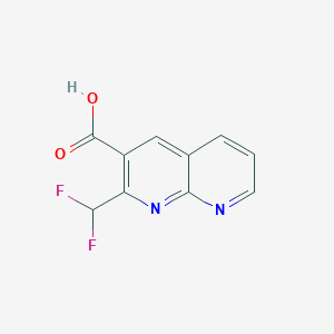 molecular formula C10H6F2N2O2 B6499857 2-(difluoromethyl)-1,8-naphthyridine-3-carboxylic acid CAS No. 1188430-84-3