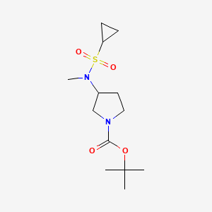 molecular formula C13H24N2O4S B6499920 tert-butyl 3-(N-methylcyclopropanesulfonamido)pyrrolidine-1-carboxylate CAS No. 1824279-92-6