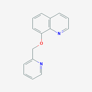 molecular formula C15H12N2O B6499930 8-[(pyridin-2-yl)methoxy]quinoline CAS No. 622828-38-0