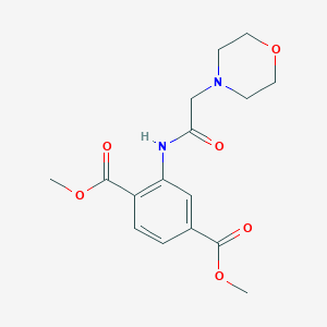 molecular formula C16H20N2O6 B6499980 1,4-dimethyl 2-[2-(morpholin-4-yl)acetamido]benzene-1,4-dicarboxylate CAS No. 670270-01-6