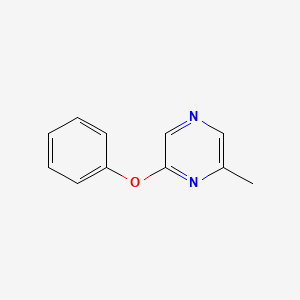 molecular formula C11H10N2O B6500022 2-methyl-6-phenoxypyrazine CAS No. 2640943-79-7