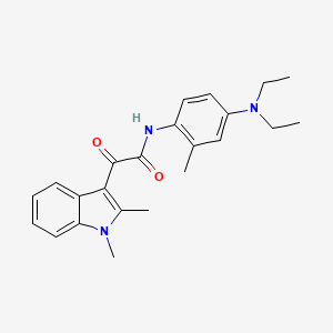 N-[4-(diethylamino)-2-methylphenyl]-2-(1,2-dimethyl-1H-indol-3-yl)-2-oxoacetamide