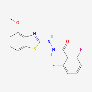 2,6-difluoro-N'-(4-methoxy-1,3-benzothiazol-2-yl)benzohydrazide
