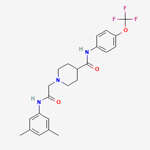 1-{[(3,5-dimethylphenyl)carbamoyl]methyl}-N-[4-(trifluoromethoxy)phenyl]piperidine-4-carboxamide