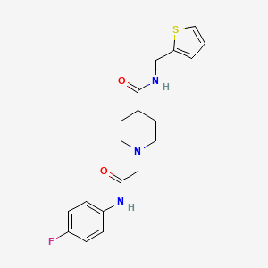 1-{[(4-fluorophenyl)carbamoyl]methyl}-N-[(thiophen-2-yl)methyl]piperidine-4-carboxamide