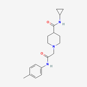 N-cyclopropyl-1-{[(4-methylphenyl)carbamoyl]methyl}piperidine-4-carboxamide