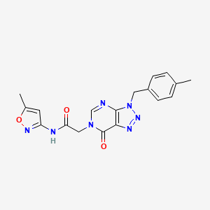 N-(5-methyl-1,2-oxazol-3-yl)-2-{3-[(4-methylphenyl)methyl]-7-oxo-3H,6H,7H-[1,2,3]triazolo[4,5-d]pyrimidin-6-yl}acetamide