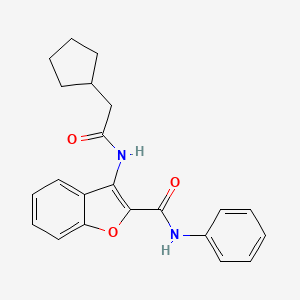 3-(2-cyclopentylacetamido)-N-phenyl-1-benzofuran-2-carboxamide