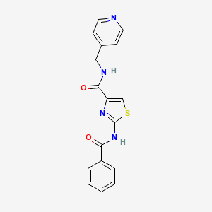 2-benzamido-N-[(pyridin-4-yl)methyl]-1,3-thiazole-4-carboxamide
