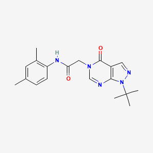 2-{1-tert-butyl-4-oxo-1H,4H,5H-pyrazolo[3,4-d]pyrimidin-5-yl}-N-(2,4-dimethylphenyl)acetamide