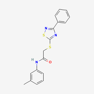 N-(3-methylphenyl)-2-[(3-phenyl-1,2,4-thiadiazol-5-yl)sulfanyl]acetamide