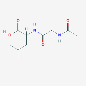 molecular formula C10H18N2O4 B065007 N-Acetylglycyl-L-leucine CAS No. 180923-15-3