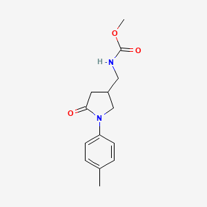 methyl N-{[1-(4-methylphenyl)-5-oxopyrrolidin-3-yl]methyl}carbamate