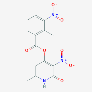 6-methyl-3-nitro-2-oxo-1,2-dihydropyridin-4-yl 2-methyl-3-nitrobenzoate
