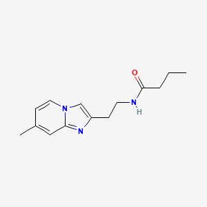 N-(2-{7-methylimidazo[1,2-a]pyridin-2-yl}ethyl)butanamide