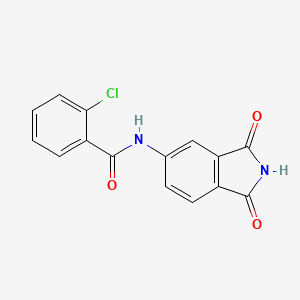 molecular formula C15H9ClN2O3 B6501009 2-chloro-N-(1,3-dioxo-2,3-dihydro-1H-isoindol-5-yl)benzamide CAS No. 683235-09-8