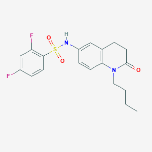 molecular formula C19H20F2N2O3S B6501021 N-(1-butyl-2-oxo-1,2,3,4-tetrahydroquinolin-6-yl)-2,4-difluorobenzene-1-sulfonamide CAS No. 941955-16-4