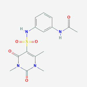 N-[3-(1,3,6-trimethyl-2,4-dioxo-1,2,3,4-tetrahydropyrimidine-5-sulfonamido)phenyl]acetamide