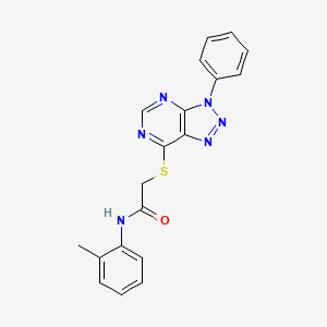 N-(2-methylphenyl)-2-({3-phenyl-3H-[1,2,3]triazolo[4,5-d]pyrimidin-7-yl}sulfanyl)acetamide