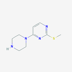 molecular formula C9H14N4S B6501155 2-(methylsulfanyl)-4-(piperazin-1-yl)pyrimidine CAS No. 1174207-76-1
